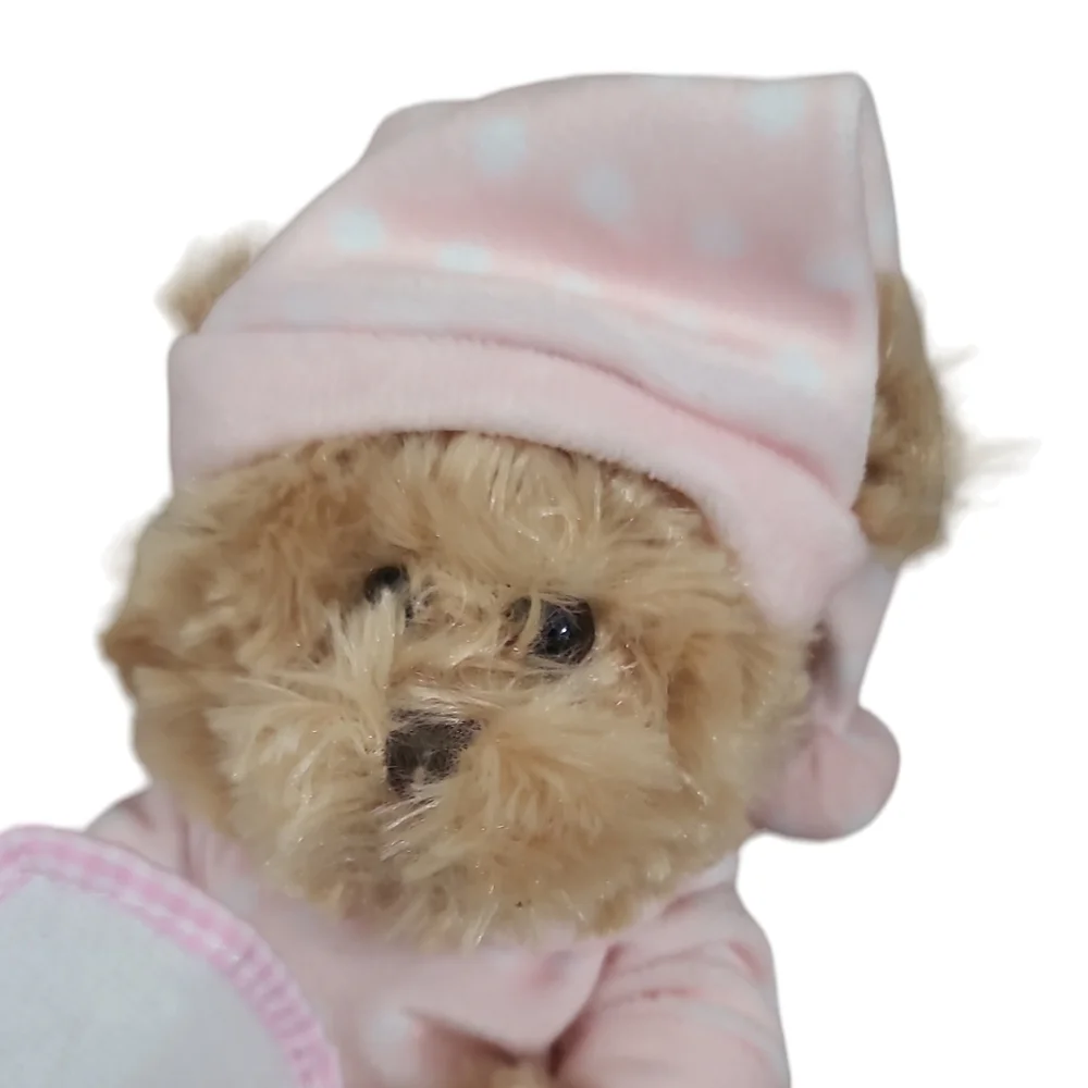 Pennington Baby Teddy Bear Pink Night Cap pj's 10" plush Small - Picture 4 of 4